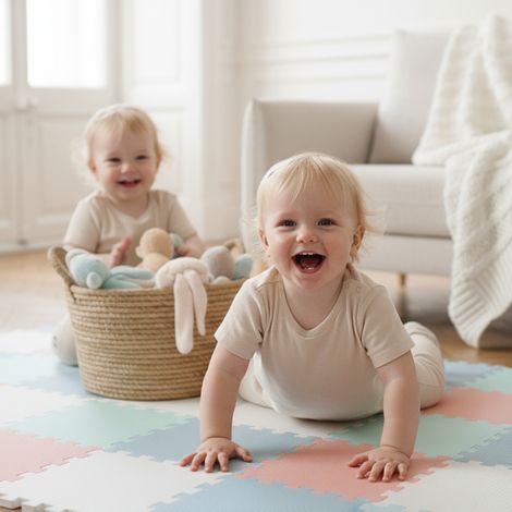 36 Teile Spielmatte Baby Puzzlematte 30x30 Krabbelmatte Bodenmatte Kinderzimmer