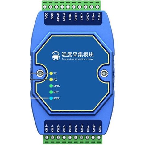 8-Kanal-Modbus-RS485-Typ-K-Temperaturerfassungsmodul, Thermoelement-Eingangsgateway, industrieller DNS-Watchdog (1/5)