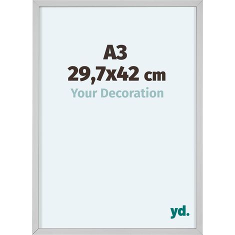 yd. - Cadre photo A3 29.7x42 - Blanc - Aluminium - Virginia (1/5)