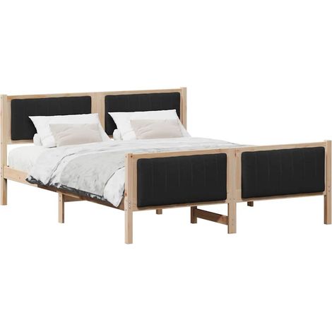 Maison Exclusive - Struttura del Letto con testiera Marrone e nero 150 x 200 cm