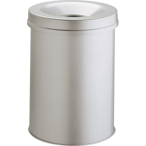 Durable Papierkorb safe rund Grau 15l