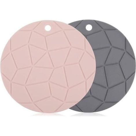 Tapis isolant - Silicone - deux pièces - résistant à la chaleur jusqu'à 230 ° C - antidérapant - facile à nettoyer (1/5)