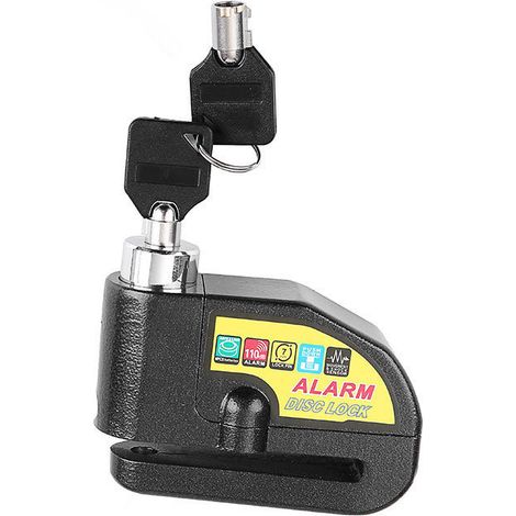 Antifurto Moto, 110db Allarme Moto Blocco Antifurto Scooter Elettrico Kit Blocco Disco Moto Con 2 Chiavi, Lucchetto Per Moto Moto Ciclomotore Moto Cross (1/4)