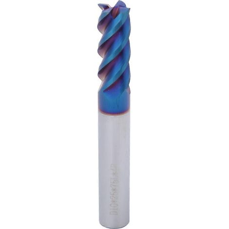 HRC65° Fräser Nanobeschichteter Wolframstahl 4-Schneiden-Schaftfräser 10 mm (10 x 25 x 10D x 75L)