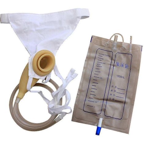 Système d'urinoir portable pour hommes avec collecteur et poches en latex (1/4)