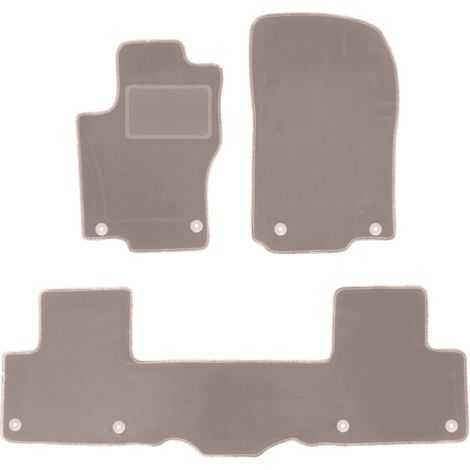 Alfombrillas de terciopelo beige para Mercedes ML III W166 / GLE W166 SUV (2011-2015) (1/5)
