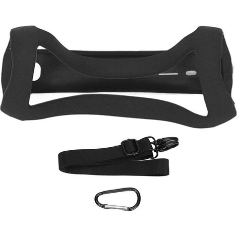 Flip5 Silikonhülle mit Lautsprecherschutz, schwarze Hülle inklusive Schultergurt und Karabiner (1/5)