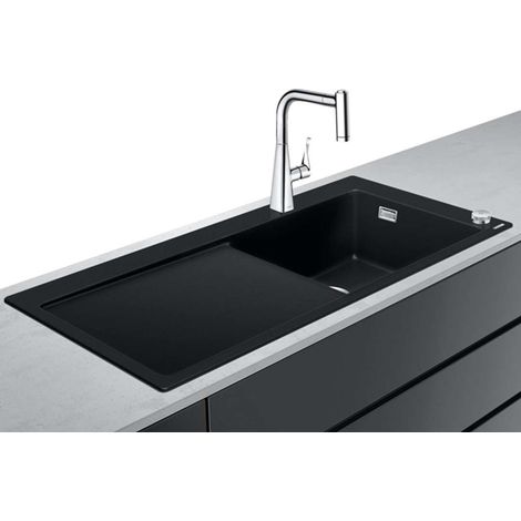 Hansgrohe Lavelli - Set lavello e miscelatore C51-F450-03 Select, grafite nera/cromo 43214000 (1/5)