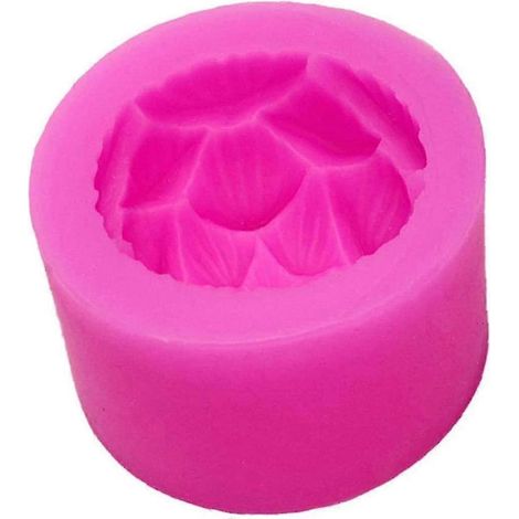 Moule à bougie en forme de fleur de lotus, moule en silicone pour bougies, savons, fondants, chocolats, bonbons et gâteaux faits maison. (1/5)