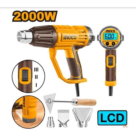INGCO DECAPADOR DIGITAL 2000 W. REGULABLE HG200058