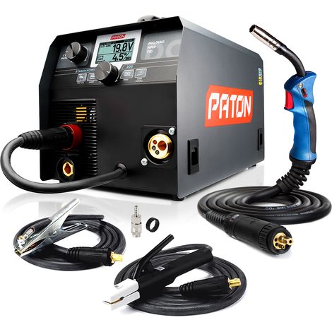 PATON StandardMIG-200 Soudeur 3-en-1 – MIG/MAG, MMA, TIG LIFT, poste 230V, kit semi-automatique (1/5)