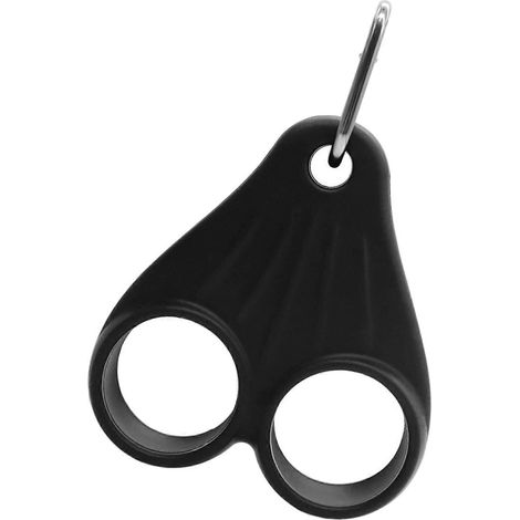 Porte-balles de golf en silicone avec porte-clés, offrant une solution de rangement robuste pour les parcours de golf et les voyages (noir) (1/5)