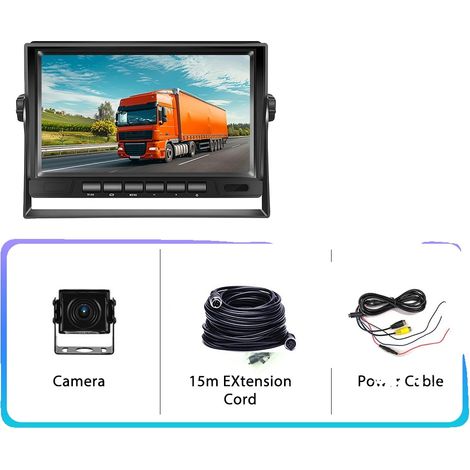 Moniteur de voiture, caméra étanche haute définition, moniteur à 2 voies (1/2)