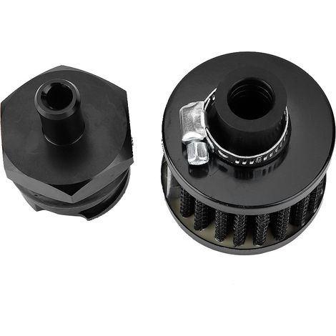 Bouchon de cache-culbuteur à huile en aluminium massif avec filtre respirant noir neuf 1 pièce pour LSX LS1/LS6/LS2/LS3/LS7 (1/5)
