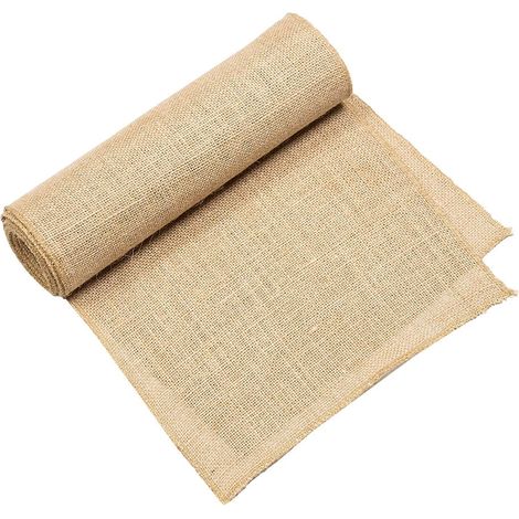 Ruban En Jute - 30,5 Cm De Largeur X 9,14 M De Longueur - Pour Décoration De Table Fête Mariage Et Événements Rustiques - 1 Rouleau (1/5)