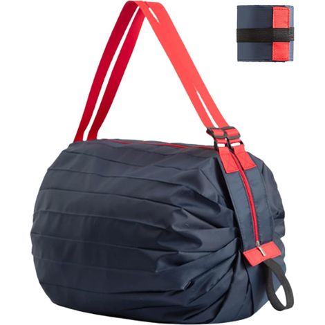 Sac réutilisable pliable et réutilisable pour faire les courses Grand sac de courses portable et imperméable pour la piscine, la plage, le marché, le sport, le camping, les vêtements, la salle de spo