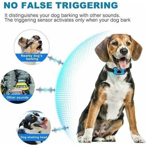 Wiederaufladbares Antibellhalsband für Hunde – Automatik- und Vibrationsmodus – 7 einstellbare Empfindlichkeitsstufen – Wasserdicht und per USB aufladbar (1/3)