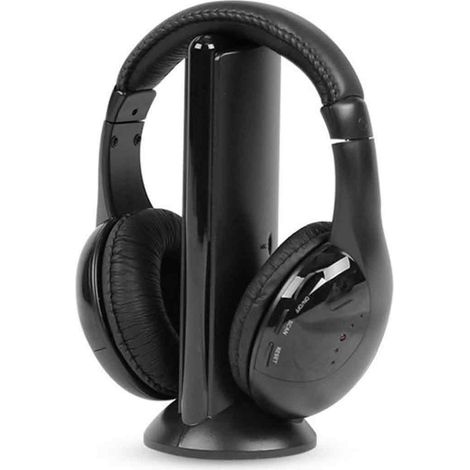 5-in-1 Hi-Fi-Kopfhörer mit UKW-Radio für PC, Computer und Fernseher – Optimaler Tragekomfort und stabile Bluetooth-Verbindung (1/5)