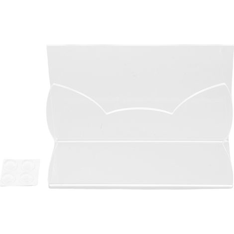 Organisateur de Courrier Acrylique Transparent Support Lettres Bureau Design Chat Compact Antidérapant pour Maison et École (1/5)
