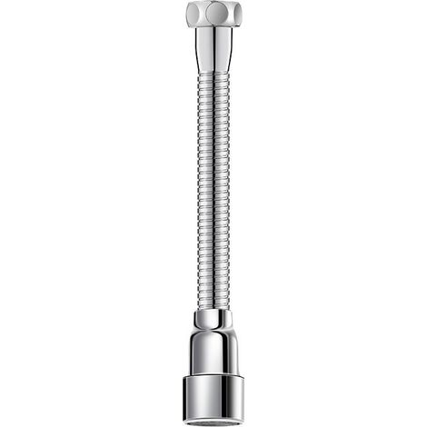 Rallonge de robinet 16 cm, fonction pivotante à 360°, antidéflagrante et antirouille, adaptée aux rallonges de robinet de salle de bain et de cuisine (1/5)