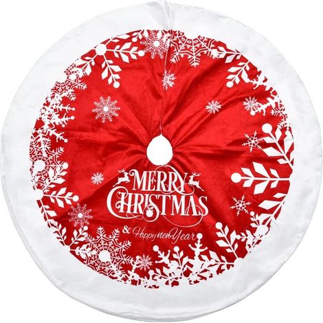 Tapis de Noël en similicuir, tapis de Noël enneigé (1/5)