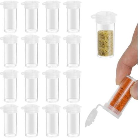 Mini bouteille à condiments portable avec couvercle -plastique- 20Emballage individuel (1/5)