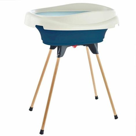 Thermobaby VASCO Set fasciatoio e vasca da bagno blu oceano