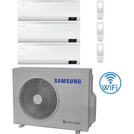 Climatizzatore Condizionatore Samsung WINDFREE AVANT R32 Wifi Trial Split Inverter 9000 + 9000 + 9000 BTU con U.E. AJ052TXJ3KG/EU NOVITÁ Classe A+++/A++ (1/2)