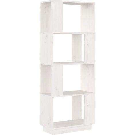 Maison Exclusive - Bücherregal/Raumteiler Weiß 51x25x132 cm Massi