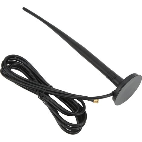 Antenne 4G omnidirectionnelle 15DBI étanche, cœur en fil de cuivre rouge, fixation ventouse, pour surveillance sans fil et transmission extérieure. (1/5)