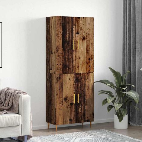 Haut Armoire-Meuble de rangement Bois ancien 69,5 x 34 x 180 cm Bois d'ingénierie 247977 (1/5)