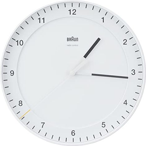 Braun BC 17 W-DCF Orologio da Parete Radiocontrollato Bianco (1/4)