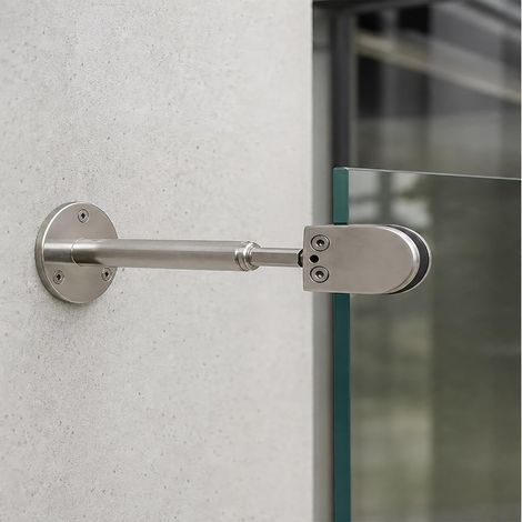 Barre stabilisatrice murale pour paroi de douche, bras support (1/5)