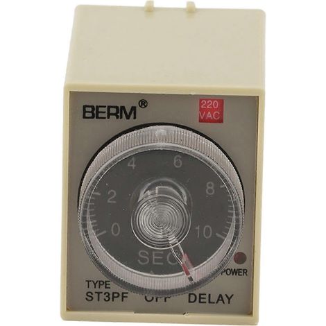 Zeitrelais mit einstellbarer Ausschaltverzögerung (AC 200–220 V), ST3PF, Zubehörteil (1/4)