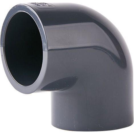 PVC-Winkelstück 90° 50 mm - Rohrzubehör, DN40 (2 Stück) (1/5)