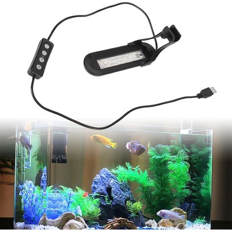 Lampe LED Mini Aquarium Éclairage Plantes Aquatiques Haute Luminosité Lumière Élégante et Fine pour Bacs à Poissons - AUTRES (1/5)