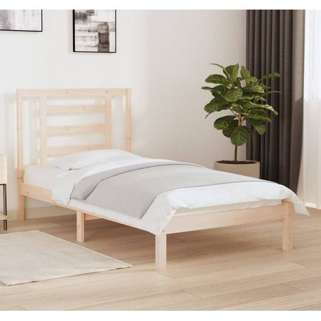 vidaXL Letto senza Materasso 90x190 cm in Legno Massello di Pino (1/5)