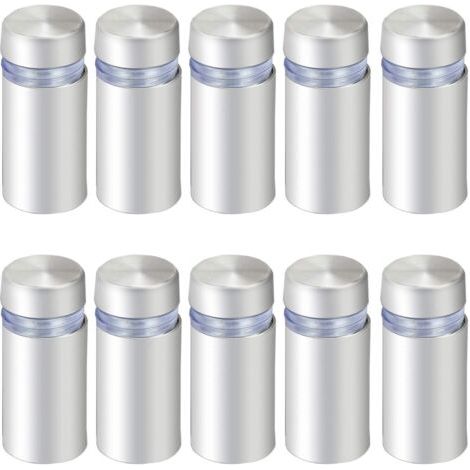12 x 25mm En Acier Inoxydable Verre Standoff Support Vis Publicité Clous Matériel Montages Vis 10PCS (1/4)