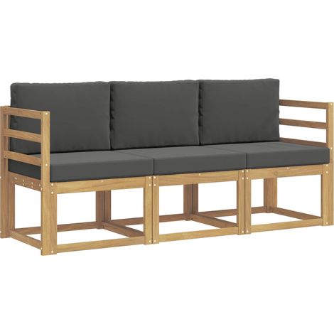 Set di divani da esterno 3 pz Salotto da Giardino (1/5)