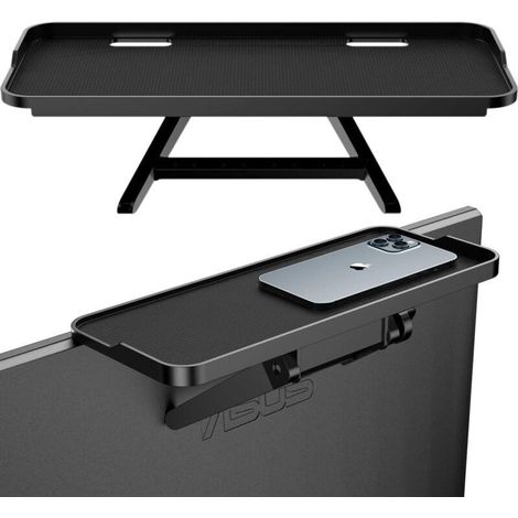 Étagère supérieure pour écrans TV Support d'écran Plat appareils de Diffusion en continu, boîtiers multimédias, Haut-parleurs Support d'écran pour Moniteur Écran Plateau Supérieur TV (1/5)