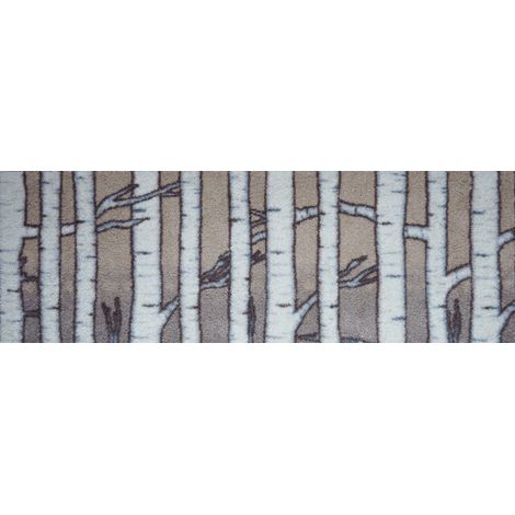 Akzente FEEL Hochwertige Birkenholz Fußmatte, 35 x 100 cm, rutschfest, saugfähig, fürs Badezimmer & Fußbodenheizung geeignet. (1/5)