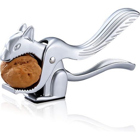 Nussknacker aus Metall, Eichhörnchen-Optik, Nussknackergriff, Eichhörnchenzange, Küchenwerkzeug zum Öffnen von Nüssen und Nüssen (Eichhörnchen-Nusszange (Farbbox)) (1/3)