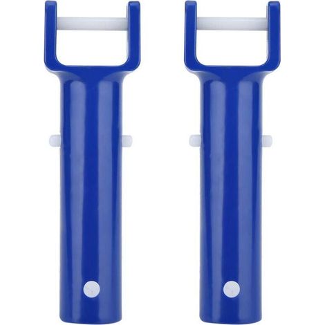 Piece V-head handle, blue pool, V-shaped clip brush head, replacement handle for pool accessories (1/5)