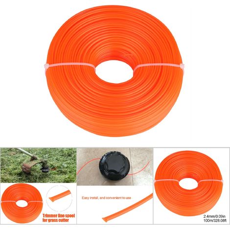 Fil/corde de coupe rond en nylon de 2,4 mm pour tondeuse à gazon (1/5)