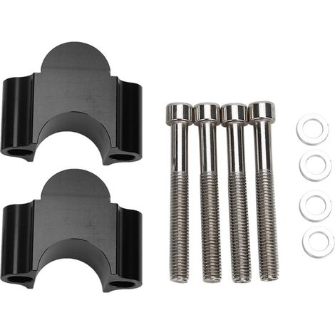 Motorrad-Lenkererhöhungssatz, ATV-Motorrad-Lenkermodifikation, 28-mm-Befestigungsclip Schwarz FLITI (1/4)
