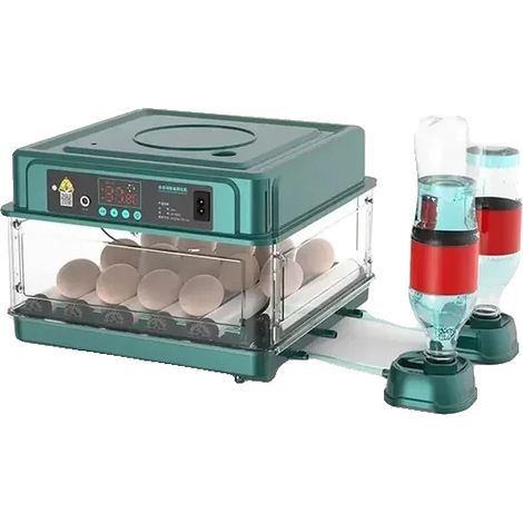 Incubadora de huevos, control automático de temperatura, diseño compacto, capacidad para 15 huevos, enchufe europeo de 220 V. (1/2)