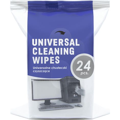 Toallitas multiusos, 24 unidades, para limpiar equipos electrónicos, pantallas, oficinas, ordenadores, portátiles, monitores, teclados, smartphones, tablets, televisores, electrodomésticos, manchas y 
