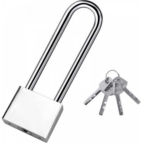 Cadenas à clé étanche 40mm avec 4 clés – Anse longue pour entrepôts et garages – Sécurité renforcée contre le crochetage - tures-40mm (1/5)
