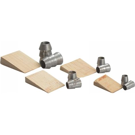 Kit de coins en bois et coins circulaires pour marteau (1/4)