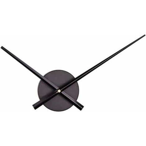 Aiguilles d'horloge murales à Quartz 3D, accessoires de mécanisme d'horloge à monter soi-même (noir sans batterie) (1/5)